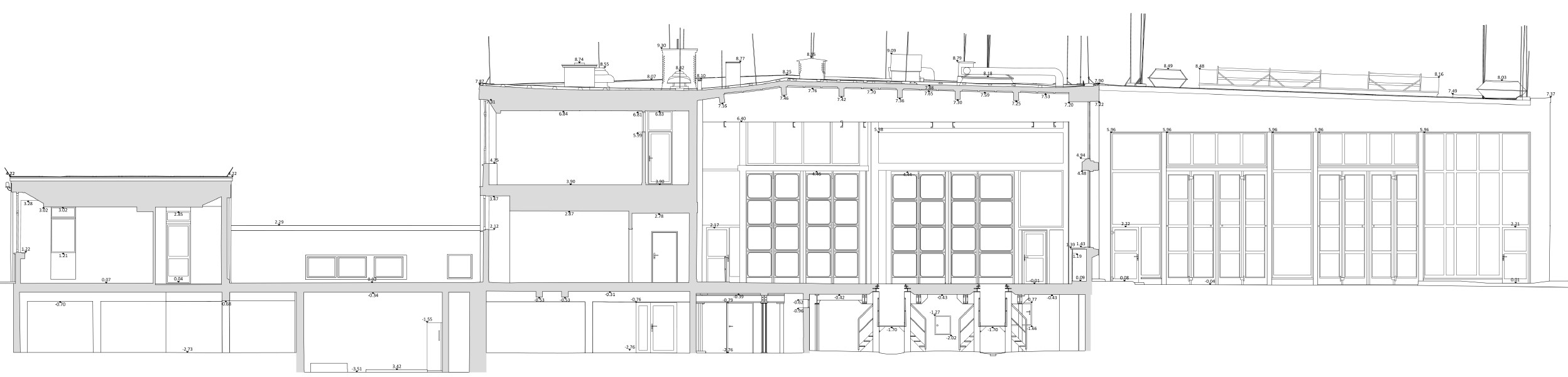 Schnitt - Betriebshof (BGF 9000 m2)