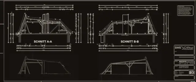 Vorschau: Villa mit Anbau — Schnitte A-A und B-B