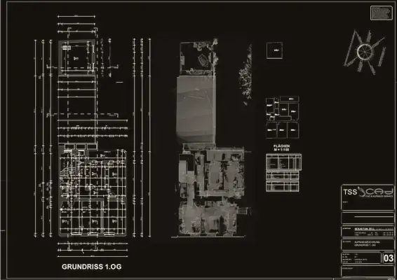 Vorschau: Bäckerei — Grundriss 1. Obergeschoss